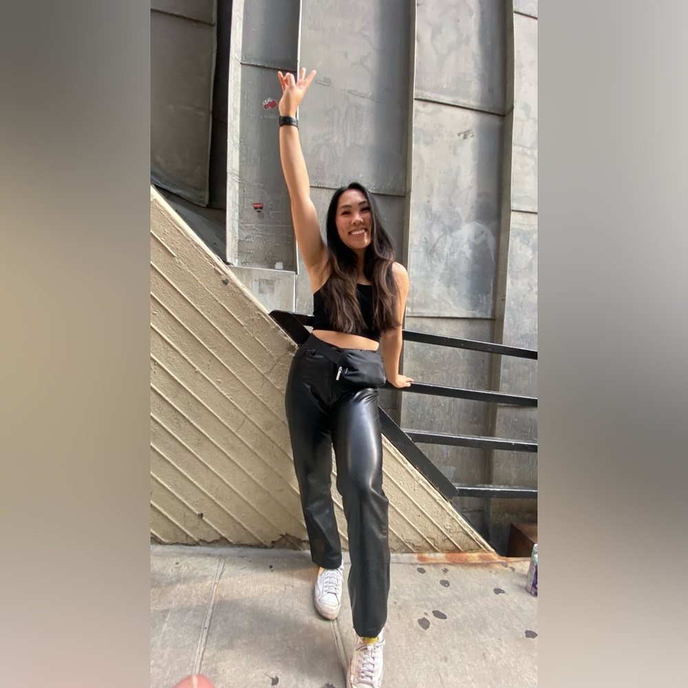 Abercrombie Leather 90s Straight Pant